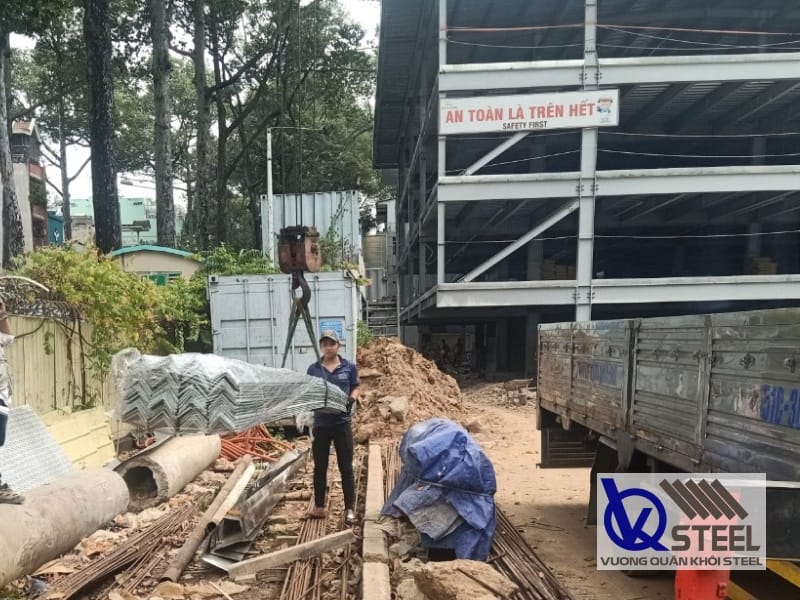 Sắt hình V Việt Nhật được sử dụng nhiều tại các công trình xây dựng