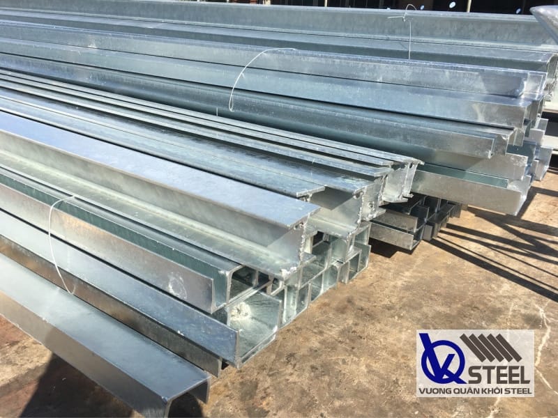 Thép H Trung Quốc mạ kẽm nhúng nóng có bề mặt sáng bóng, chống ăn mòn hiệu quả