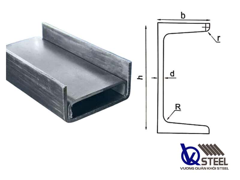 Thông số kích thước thép hình U