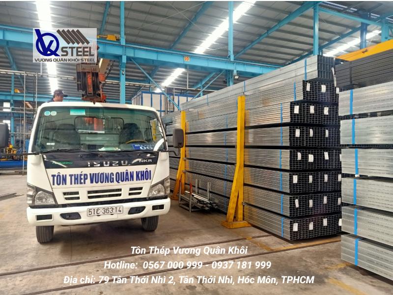 Nhà cung cấp thép hộp mạ kẽm chính hãng, nhập hàng tại nhà máy, giá gốc - Tôn Thép Vương Quân Khôi
