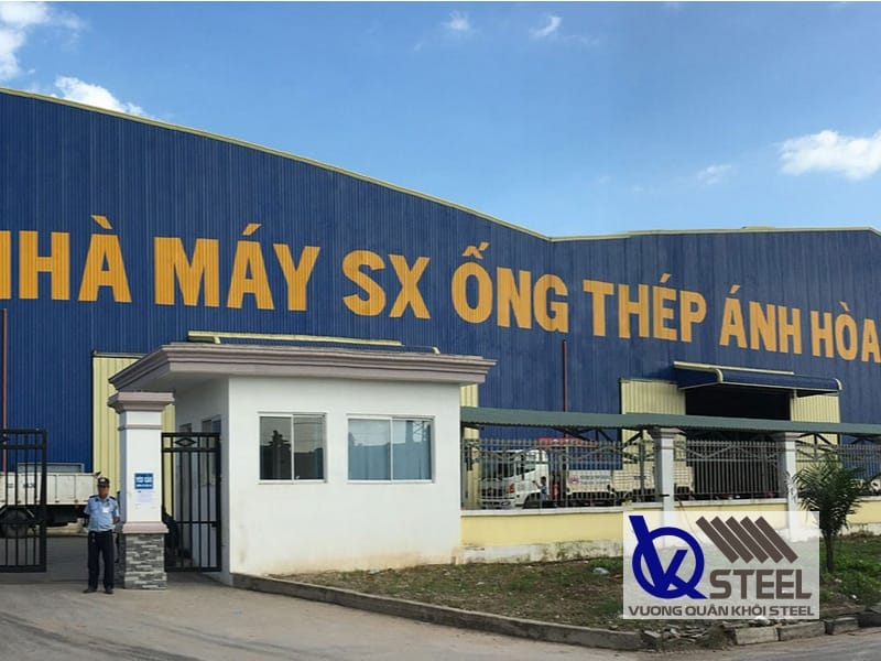 Nhà máy sản xuất thép hộp Ánh Hòa quy mô lớn