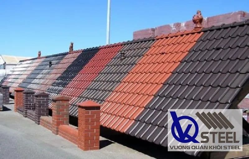 Dự án thi công bằng tấm lợp giả ngói đẹp
