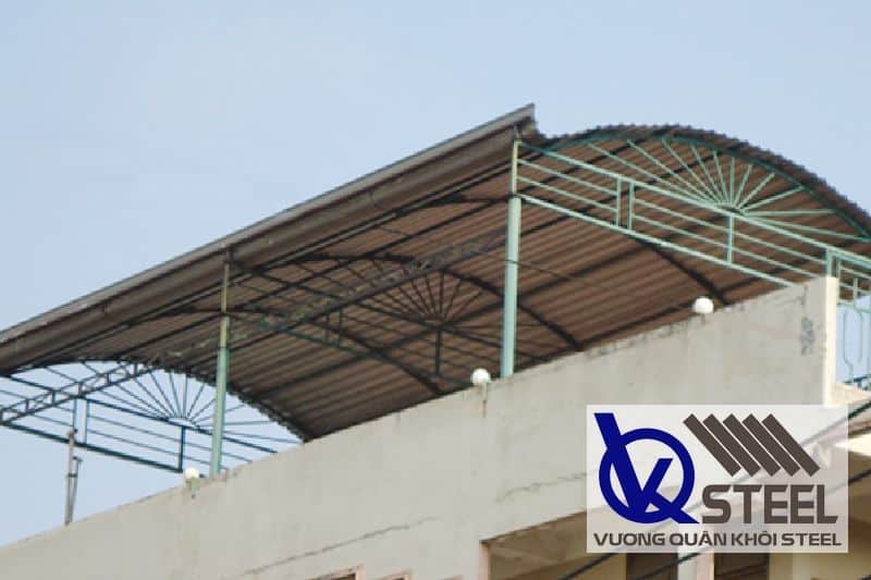 Lợp mái sân thượng chống nóng dạng vòm
