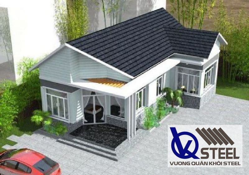 Mái tôn nhà cấp 4 tối giản