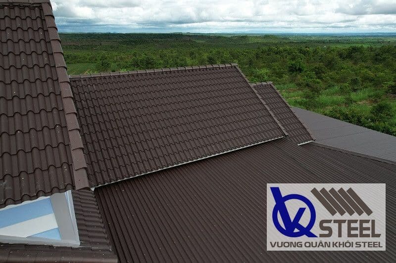 Mẫu nhà mái tôn giả ngói phong cách miền Bắc
