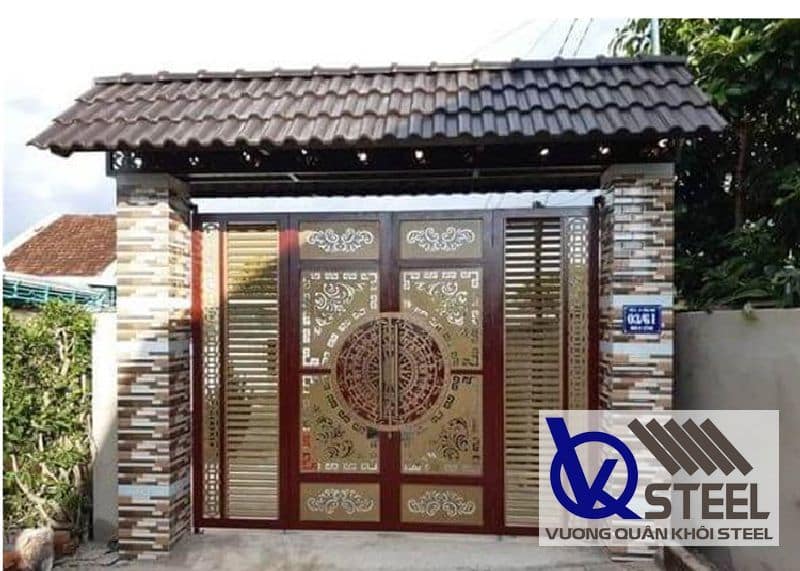 Nguyên nhân nên thiết kế mái cổng bằng tôn