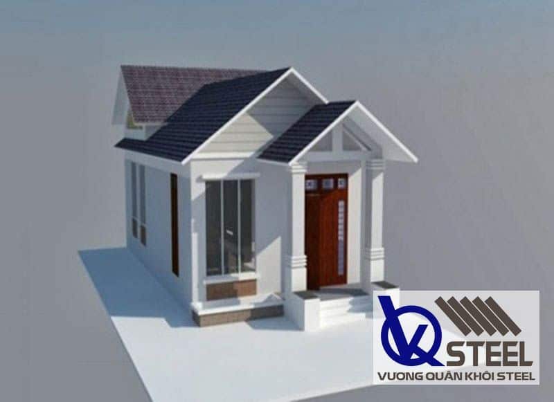 Nhà ống cấp 4 gác lửng mái thái