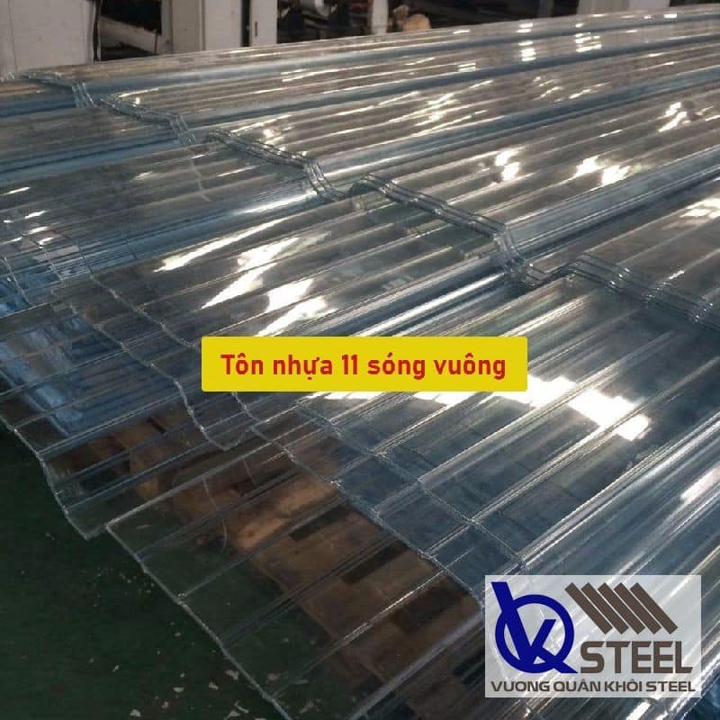 Cập nhật bảng giá tôn nhựa 11 sóng vuông mới nhất - Liên hệ ngay Ck 5%
