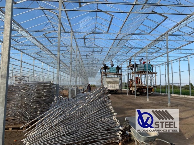 Ứng dụng sắt hộp Hòa Phát làm khung thép, kết cấu nhà xưởng