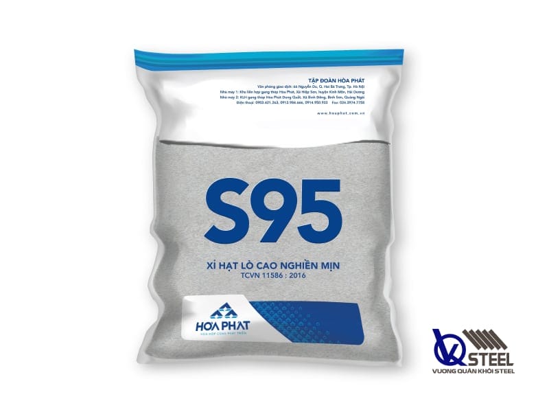 Sản phẩm xỉ hạt lò cao nghiền mịn S95 Hòa Phát