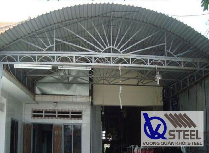 Lợp mái vòm bằng tôn đẹp