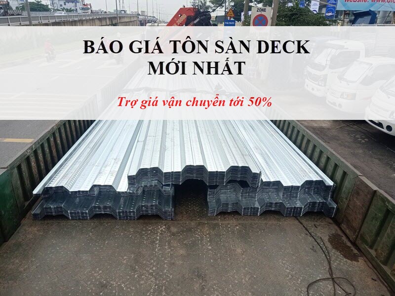 Cập nhật giá tôn đổ sàn deck mới nhất hôm nay tại VQK