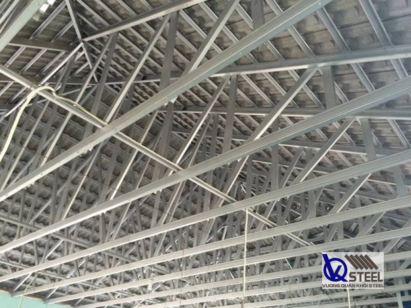 Thép V Hải Triển dùng làm khung mái