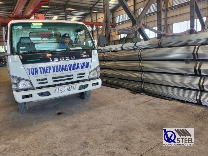 Đại lý bán thép ống mạ kẽm nhúng nóng Hòa Phát giá tốt, nhập trực tiếp nhà máy, giao đúng tiến độ - Tôn Thép VQK