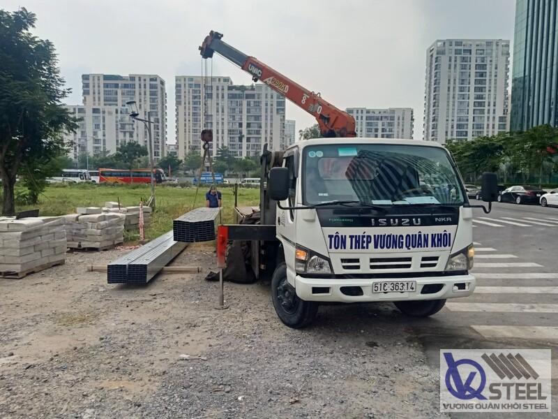 Cung cấp 800 cây thép hộp chữ nhật 30x60 dày 1.5mm để làm hàng rào kho xưởng tại phường Phú Thọ Hòa