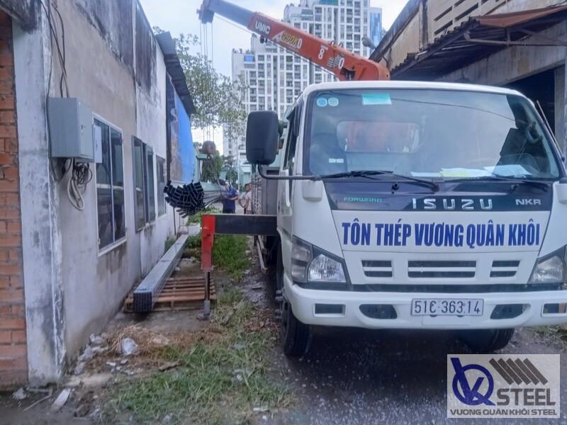 Cung cấp 200 cây thép hộp chữ nhật 30x60 dày 1.4 mm làm lan can và cầu thang tại phường 2, đường Nguyễn Trãi