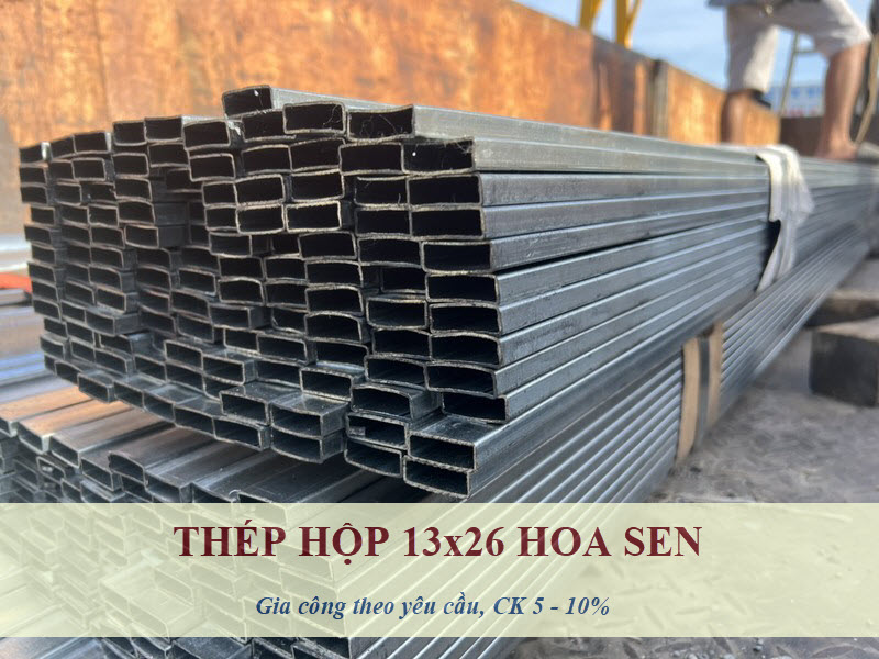 Sắt Hộp 13x26 Hoa Sen