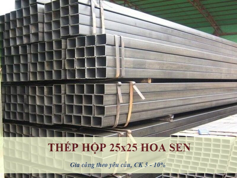 Sắt Hộp 25x25 Hoa Sen
