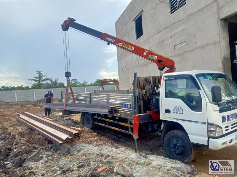 Cung cấp 40 cây thép H150 x 150 thi công khung sàn cho văn phòng tại xã Tân Phú Trung, KCN Tân Phú Trung