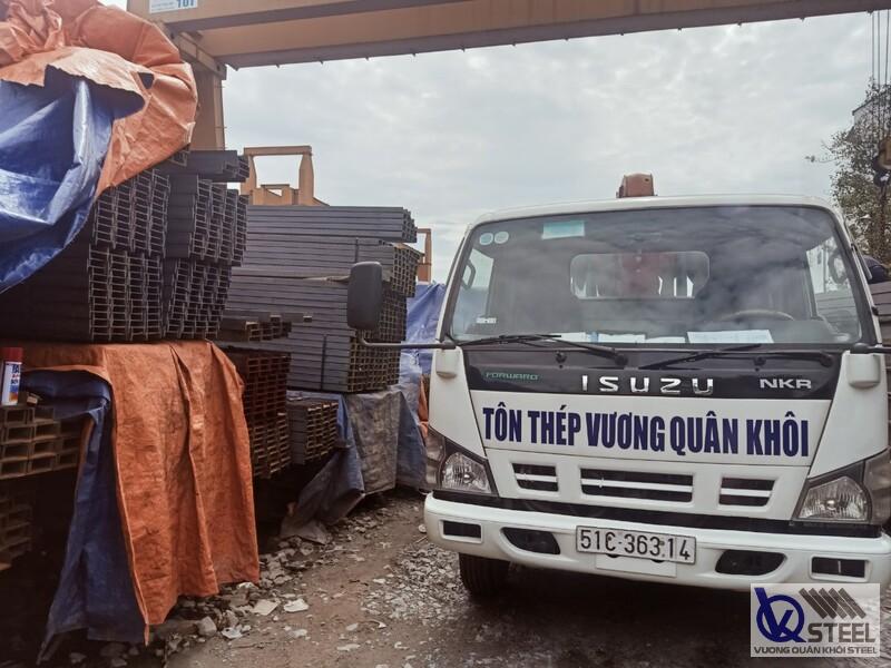 310 cây thép I150 gia cố kết cấu nâng tầng nhà dân và kho nhỏ tại khu vực Bến Lức, Long An