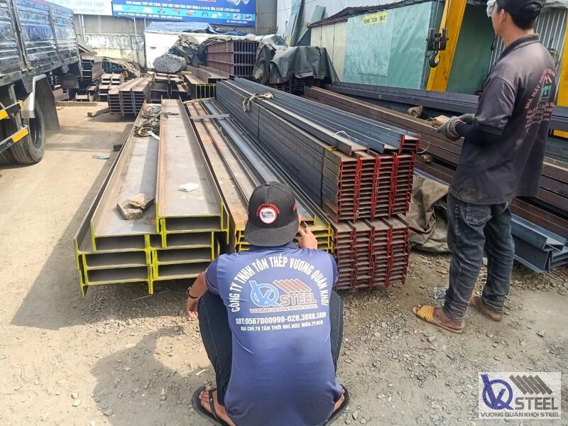 Giao 22 cây thép I250x125 gia cố nhà phố cải tạo tại đường Nguyễn Thị Minh Khai, phường 5, Quận 3