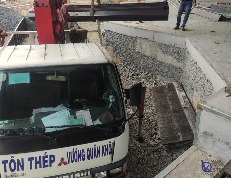 150 cây H250 Trần Văn Giàu, chia 2 đợt theo tiến độ dựng khung.