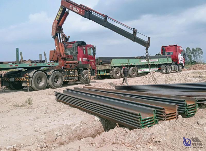 Tôn Thép VQK cung cấp trọn gói bán cừ Larsen, cho thuê cừ theo tiến độ và thi công ép/nhổ cừ tại An Giang